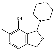 6-Methyl-1-morpholino-1,3-dihydrofuro[3,4-c]pyridin-7-ol Struktur