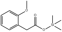 2-Methoxybenzeneacetic acid trimethylsilyl ester Struktur