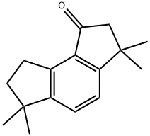 3,6,7,8-テトラヒドロ-3,3,6,6-テトラメチル-as-インダセン-1(2H)-オン 化学構造式