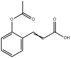 2-乙酰氧基肉桂酸 结构式