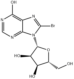 8-溴肌苷 结构式