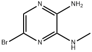 2-氨基-5-溴-3-(甲氨基)吡嗪 结构式