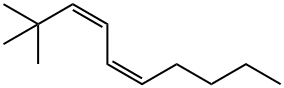 (3Z,5Z)-2,2-ジメチル-3,5-デカジエン 化学構造式