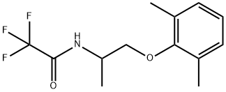 N-[2-(2,6-Dimethylphenoxy)-1-methylethyl]-2,2,2-trifluoroacetamide Struktur