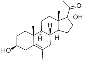6-METHYL-17ALPHA-HYDROXYPREGNENOLONE Struktur