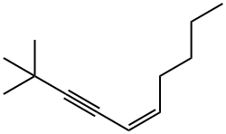 (Z)-2,2-ジメチル-5-デセン-3-イン 化学構造式