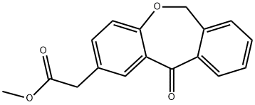 6,11-dihydro-11-oxo-dibenz[b,e]oxepin-2-acetate,methyl ester Structure