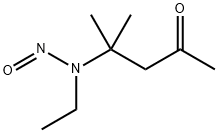 4-(エチルニトロソアミノ)-4-メチル-2-ペンタノン 化学構造式