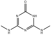 4,6-ビス(メチルアミノ)-1,3,5-トリアジン-2(1H)-オン 化学構造式