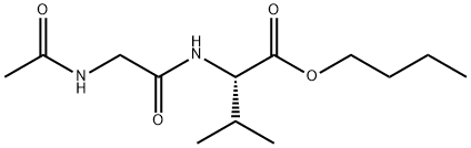 N-(N-Acetylglycyl)-L-valine butyl ester Struktur