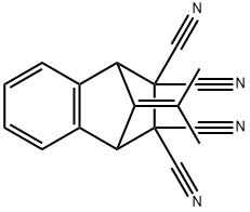 9-(1-Methylethylidene)-1,2,3,4-tetrahydro-1,4-methanonaphthalene-2,2,3,3-tetracarbonitrile Struktur