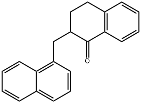 3,4-Dihydro-2-(1-naphthalenylmethyl)-1(2H)-naphthalenone Struktur