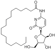 1-β-D-Arabinofuranosyl-4-stearoylaminopyrimidin-2(1H)-one Struktur