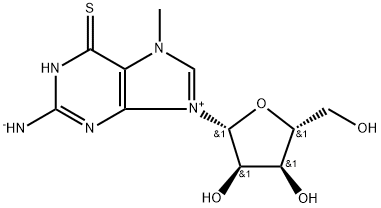 7-METHYL-6-THIOGUANOSINE Struktur