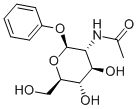 苯基-2-乙酰氨基-2-脱氧-Β-D-葡萄糖苷 结构式