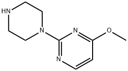 4-甲氧基-2-(1-哌嗪基)嘧啶 结构式
