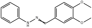 3,4-ジメトキシベンズアルデヒドフェニルヒドラゾン 化学構造式