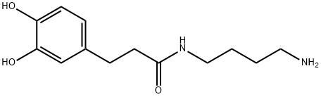 N-(4-Aminobutyl)-3-(3,4-dihydroxyphenyl)propanamide Struktur