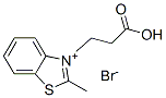 3-(2-carboxyethyl)-2-methylbenzothiazolium bromide Structure