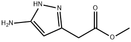 1H-Pyrazole-3-acetic  acid,  5-amino-,  methyl  ester Structure