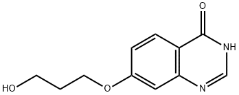 7-(3-羟基-丙氧基)-3氢-喹唑啉-4-酮 结构式