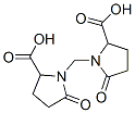 rac-1,1'-メチレンビス[(2R*)-5-オキソピロリジン-2-カルボン酸] 化学構造式