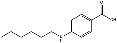 4-(ヘキシルアミノ)安息香酸 化学構造式