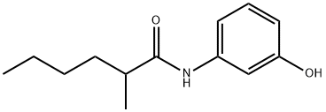 N-(3-Hydroxyphenyl)-2-methylhexanamide Structure