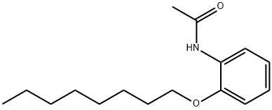 N-[2-(オクチルオキシ)フェニル]アセトアミド 化学構造式