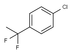 1-クロロ-4-(1,1-ジフルオロエチル)ベンゼン 化学構造式