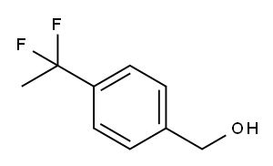 4-(1,1-ジフルオロエチル)ベンジルアルコール 化学構造式