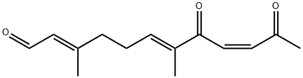 (2Z,6E,9E)-3,7-Dimethyl-8,11-dioxo-2,6,9-dodecatrienal Structure