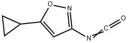 Isoxazole, 5-cyclopropyl-3-isocyanato- (9CI) Structure