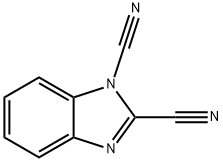 1H-Benzimidazole-1,2-dicarbonitrile(9CI) Struktur