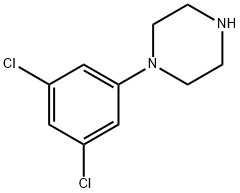 1-(3,5-ジクロロフェニル)ピペラジン 化学構造式