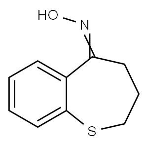 3,4-二氢-1-苯并硫杂卓-5(2H)-酮肟, 5583-39-1, 结构式