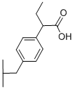 2-(p-イソブチルフェニル)酪酸 化学構造式