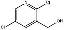 (2,5-ジクロロ-3-ピリジニル)メタノール 化学構造式