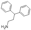 3,3-ジフェニルプロピルアミン 化学構造式