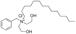 Ammonium, benzylbis(2-hydroxyethyl)tetradecyl-, chloride Structure
