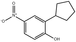 2-cyclopentyl-4-nitrophenol Struktur