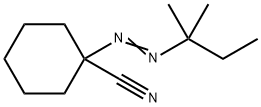 1-[(1,1-dimethylpropyl)azo]cyclohexanecarbonitrile Struktur