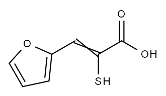 2-mercapto-3-furan-2-ylpropenoic acid Struktur