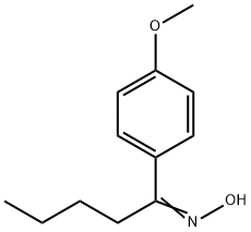 1-(4-メトキシフェニル)-1-ペンタノンオキシム 化学構造式