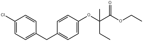 rac-(R*)-2-[4-[(4-クロロフェニル)メチル]フェノキシ]-2-メチルブタン酸エチル