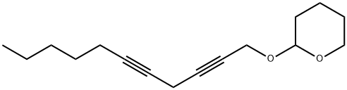 2-(2,5-ウンデカジイニルオキシ)テトラヒドロ-2H-ピラン 化学構造式