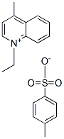 1-ethyl-4-methylquinolinium toluene-p-sulphonate Struktur