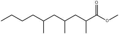 2,4,6-トリメチルデカン酸メチル 化学構造式