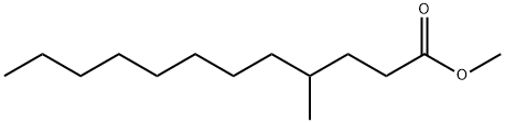 4-メチルドデカン酸メチル 化学構造式