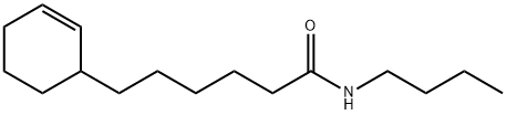 N-Butyl-2-cyclohexene-1-hexanamide Structure